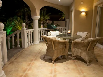 Balkongen mot uteområdet