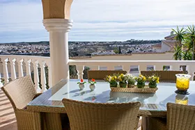 Utsikt mot Ciudad Quesada fra kjøkkenbalkong