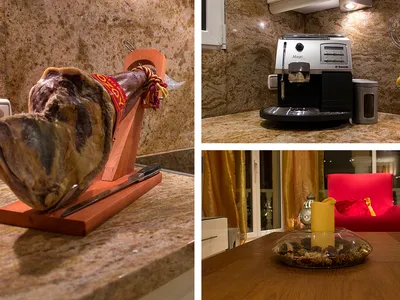 Detaljbilde fra stue og kjøkken